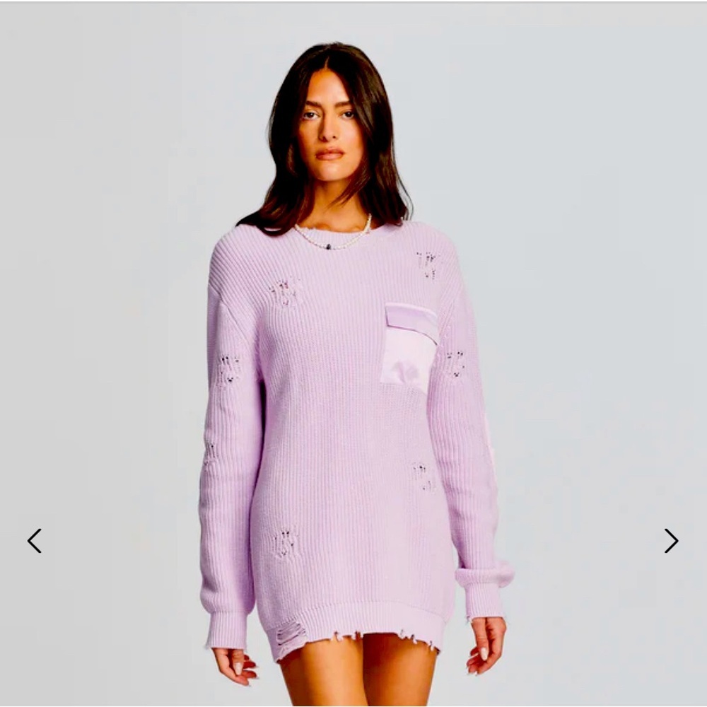 NEW SER.O.YA DEVIN LAVENDER SWEATER- SIZE L- UNWORN!